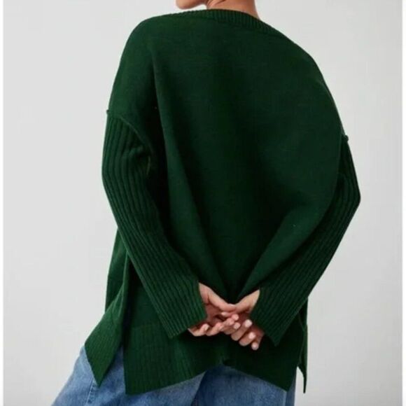 Free People Orion A Line Tunic Sweater Size Small - Picture 2 of 4